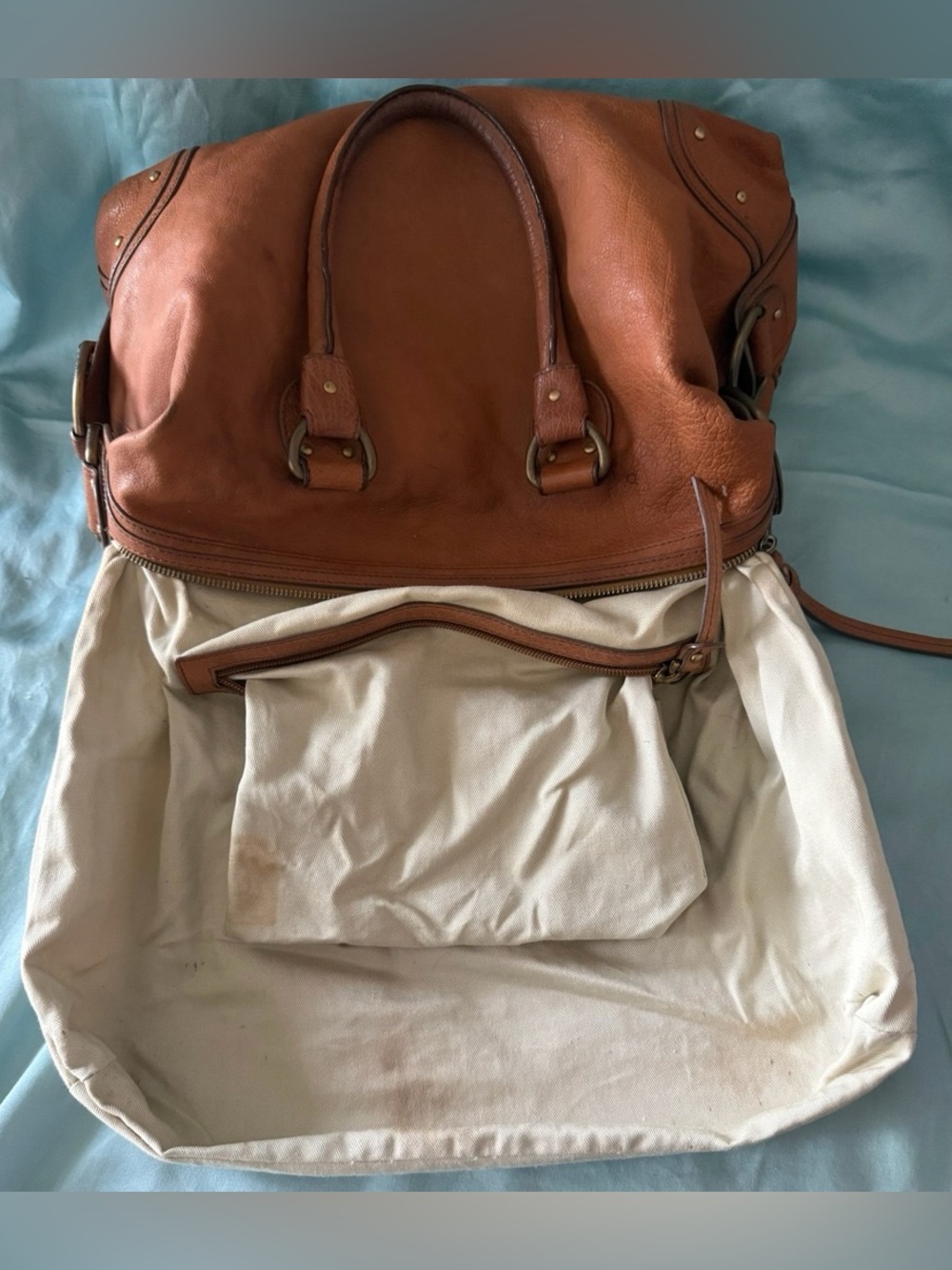 Bally Brownish Red Leather Shoulder Bag with Charm Accents - Picture 15 of 16
